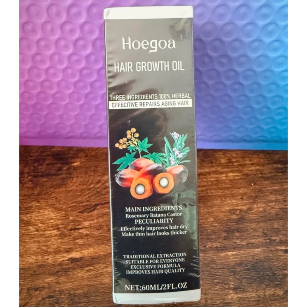 Hoegoa Hair Growth Oil 60ml Rosemary Batana Castor Oil Herbal Scalp Treatment